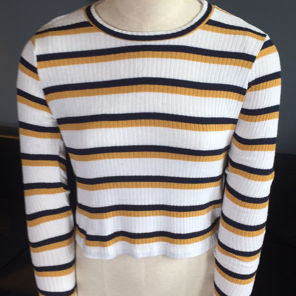 Long sleeved ribbed crop top